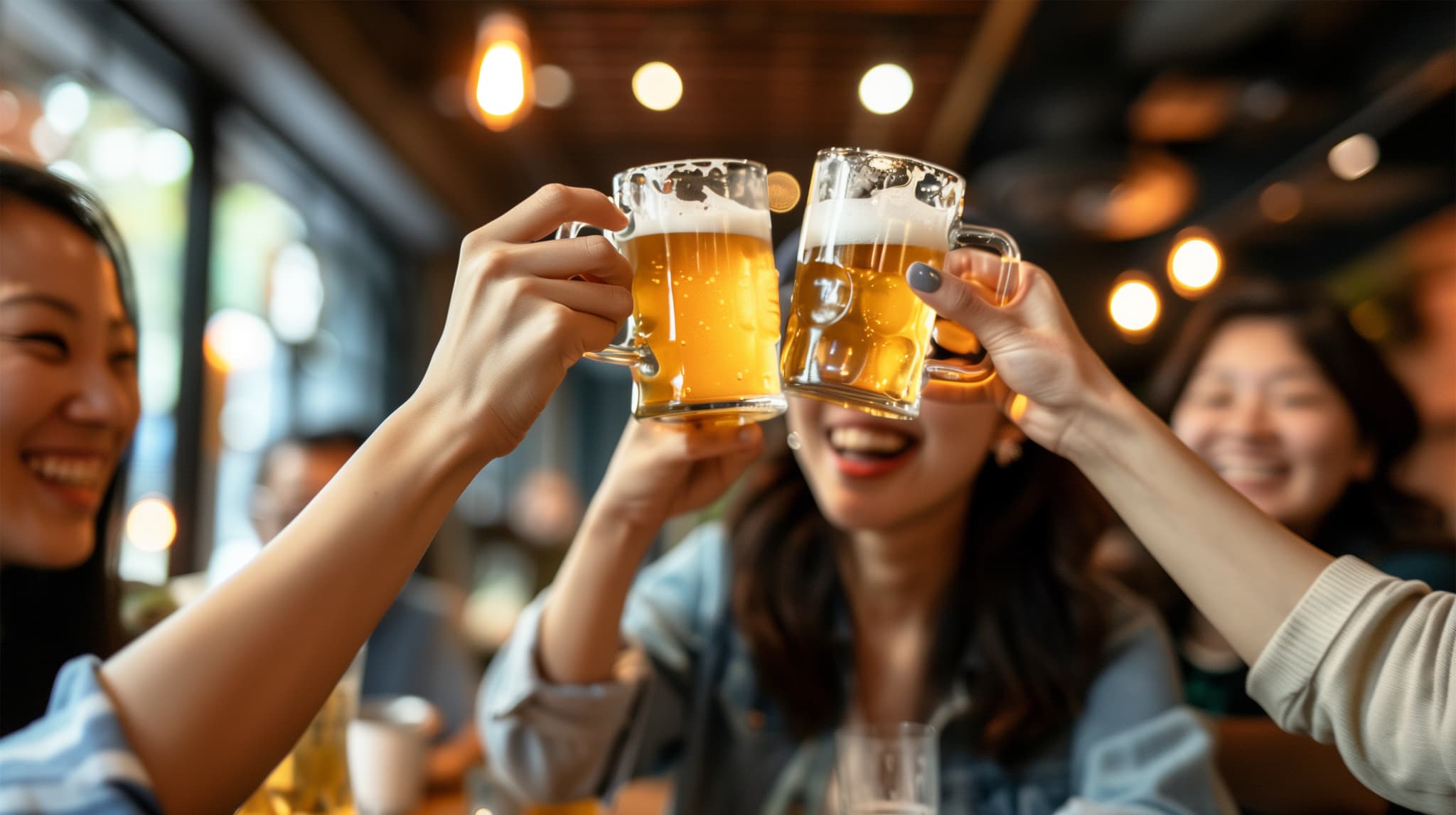 歯周病の痛みが出たときのNG行為である飲酒のイメージ